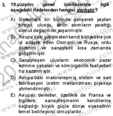 Tanzimat Dönemi Türk Edebiyatı 1 Dersi 2013 - 2014 Yılı (Vize) Ara Sınavı 3. Soru