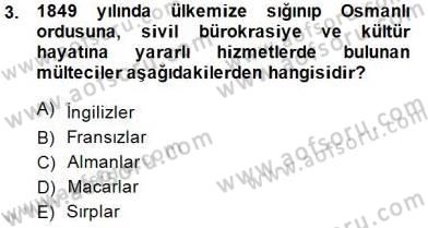 Tanzimat Dönemi Türk Edebiyatı 1 Dersi Ara Sınavı Deneme Sınav Soruları 3. Soru