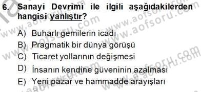 Tanzimat Dönemi Türk Edebiyatı 1 Dersi Ara Sınavı Deneme Sınav Soruları 6. Soru