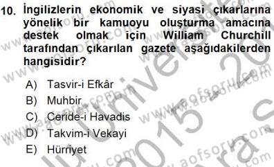 Tanzimat Dönemi Türk Edebiyatı 1 Dersi Ara Sınavı Deneme Sınav Soruları 10. Soru