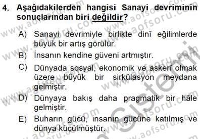 Tanzimat Dönemi Türk Edebiyatı 1 Dersi Ara Sınavı Deneme Sınav Soruları 4. Soru