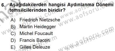 Tanzimat Dönemi Türk Edebiyatı 1 Dersi Ara Sınavı Deneme Sınav Soruları 6. Soru