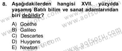 XVII. Yüzyıl Türk Edebiyatı Dersi 2012 - 2013 Yılı (Vize) Ara Sınav Soruları 8. Soru