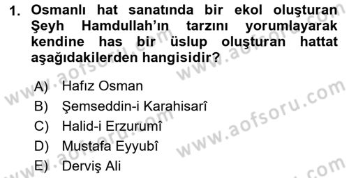 XVII. Yüzyıl Türk Edebiyatı Dersi 2021 - 2022 Yılı (Vize) Ara Sınav Soruları 1. Soru