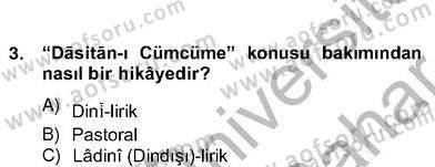 Türk Edebiyatının Mitolojik Kaynakları Dersi 2012 - 2013 Yılı (Vize) Ara Sınav Soruları 11. Soru