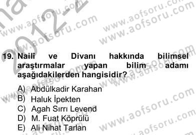 Türk Edebiyatının Mitolojik Kaynakları Dersi 2012 - 2013 Yılı (Vize) Ara Sınav Soruları 4. Soru