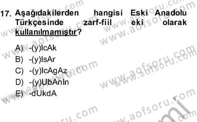 Türk Edebiyatının Mitolojik Kaynakları Dersi 2013 - 2014 Yılı (Vize) Ara Sınav Soruları 12. Soru