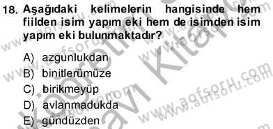 Türk Edebiyatının Mitolojik Kaynakları Dersi 2013 - 2014 Yılı (Vize) Ara Sınav Soruları 13. Soru