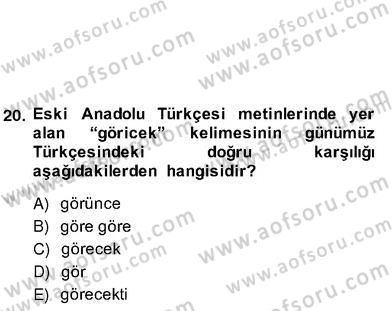 Türk Edebiyatının Mitolojik Kaynakları Dersi 2013 - 2014 Yılı (Vize) Ara Sınav Soruları 15. Soru