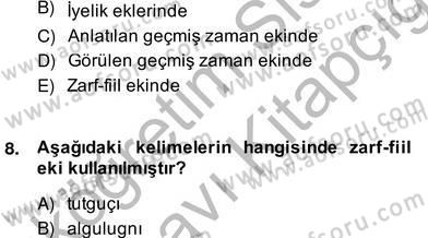 Türk Edebiyatının Mitolojik Kaynakları Dersi 2013 - 2014 Yılı (Vize) Ara Sınav Soruları 6. Soru