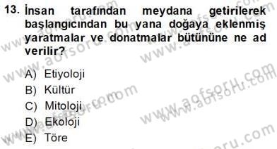 Türk Edebiyatının Mitolojik Kaynakları Dersi 2014 - 2015 Yılı (Vize) Ara Sınav Soruları 13. Soru