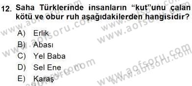 Türk Edebiyatının Mitolojik Kaynakları Dersi 2015 - 2016 Yılı (Vize) Ara Sınav Soruları 12. Soru