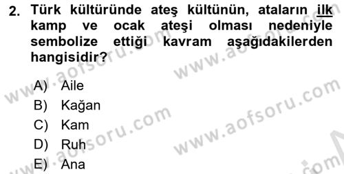 Türk Edebiyatının Mitolojik Kaynakları Dersi 2015 - 2016 Yılı (Final) Dönem Sonu Sınav Soruları 2. Soru