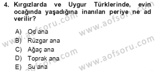 Türk Edebiyatının Mitolojik Kaynakları Dersi 2021 - 2022 Yılı Yaz Okulu Sınav Soruları 4. Soru