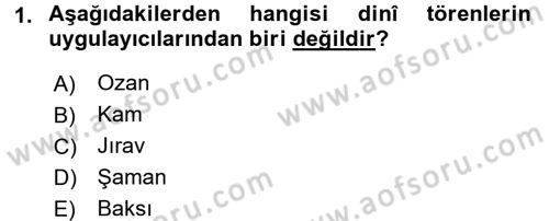 Türk Halk Şiiri Dersi 2016 - 2017 Yılı (Final) Dönem Sonu Sınav Soruları 1. Soru