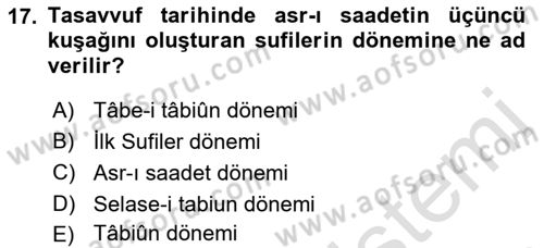 Türk Halk Şiiri Dersi 2021 - 2022 Yılı (Vize) Ara Sınav Soruları 17. Soru