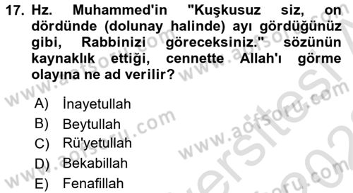 XVIII. Yüzyıl Türk Edebiyatı Dersi 2022 - 2023 Yılı (Final) Dönem Sonu Sınav Soruları 17. Soru