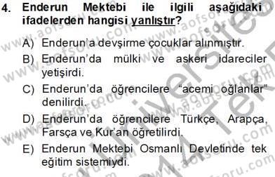 XIX. Yüzyıl Türk Edebiyatı Dersi 2013 - 2014 Yılı Tek Ders Sınav Soruları 4. Soru