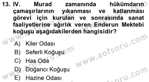 XIX. Yüzyıl Türk Edebiyatı Dersi 2025 - 2026 Yılı (Vize) Ara Sınav Soruları 13. Soru
