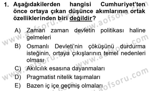 Cumhuriyet Dönemi Türk Şiiri Dersi 2018 - 2019 Yılı 3 Ders Sınav Soruları 1. Soru