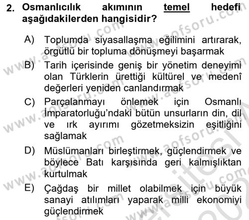 Cumhuriyet Dönemi Türk Şiiri Dersi 2021 - 2022 Yılı Yaz Okulu Sınav Soruları 2. Soru