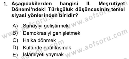 Cumhuriyet Dönemi Türk Şiiri Dersi 2022 - 2023 Yılı (Final) Dönem Sonu Sınav Soruları 1. Soru