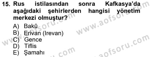 Çağdaş Türk Edebiyatları 1 Dersi 2012 - 2013 Yılı (Vize) Ara Sınav Soruları 15. Soru