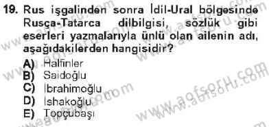 Çağdaş Türk Edebiyatları 1 Dersi 2012 - 2013 Yılı Tek Ders Sınav Soruları 19. Soru