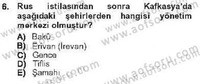 Çağdaş Türk Edebiyatları 1 Dersi 2012 - 2013 Yılı Tek Ders Sınav Soruları 6. Soru