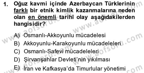 Çağdaş Türk Edebiyatları 1 Dersi 2013 - 2014 Yılı Tek Ders Sınav Soruları 1. Soru