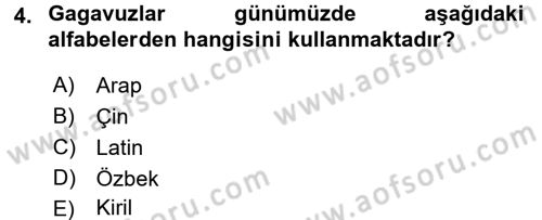 Çağdaş Türk Edebiyatları 1 Dersi 2015 - 2016 Yılı Tek Ders Sınav Soruları 4. Soru