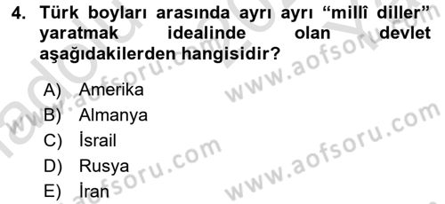 Çağdaş Türk Edebiyatları 1 Dersi 2020 - 2021 Yılı Yaz Okulu Sınav Soruları 4. Soru
