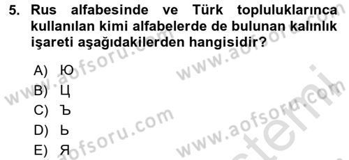 Çağdaş Türk Edebiyatları 1 Dersi 2024 - 2025 Yılı Yaz Okulu Sınav Soruları 5. Soru