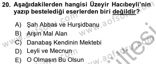 Çağdaş Türk Edebiyatları 1 Dersi 2025 - 2026 Yılı (Vize) Ara Sınav Soruları 20. Soru