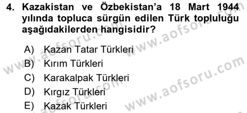 Çağdaş Türk Edebiyatları 1 Dersi 2025 - 2026 Yılı (Vize) Ara Sınav Soruları 4. Soru