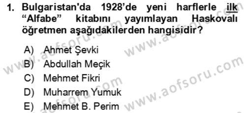 Çağdaş Türk Edebiyatları 2 Dersi 2023 - 2024 Yılı (Final) Dönem Sonu Sınav Soruları 1. Soru