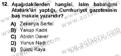Cumhuriyet Dönemi Türk Nesri Dersi Ara Sınavı Deneme Sınav Soruları 12. Soru