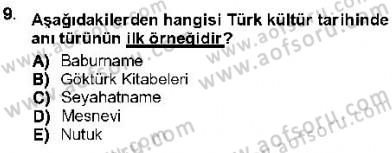 Cumhuriyet Dönemi Türk Nesri Dersi 2012 - 2013 Yılı (Final) Dönem Sonu Sınav Soruları 9. Soru
