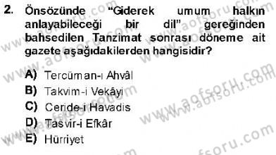 Cumhuriyet Dönemi Türk Nesri Dersi Ara Sınavı Deneme Sınav Soruları 2. Soru