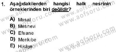 Cumhuriyet Dönemi Türk Nesri Dersi 2013 - 2014 Yılı (Final) Dönem Sonu Sınav Soruları 1. Soru