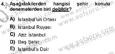 Cumhuriyet Dönemi Türk Nesri Dersi 2013 - 2014 Yılı (Final) Dönem Sonu Sınav Soruları 4. Soru