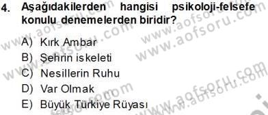 Cumhuriyet Dönemi Türk Nesri Dersi 2013 - 2014 Yılı Tek Ders Sınav Soruları 4. Soru