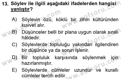 Cumhuriyet Dönemi Türk Nesri Dersi 2022 - 2023 Yılı (Final) Dönem Sonu Sınav Soruları 13. Soru