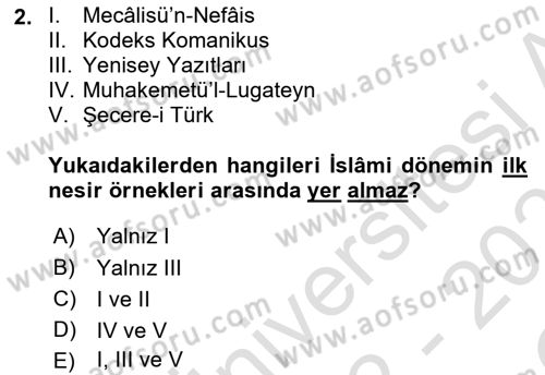 Cumhuriyet Dönemi Türk Nesri Dersi 2022 - 2023 Yılı Yaz Okulu Sınav Soruları 2. Soru