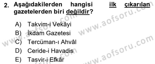Cumhuriyet Dönemi Türk Nesri Dersi Ara Sınavı Deneme Sınav Soruları 2. Soru