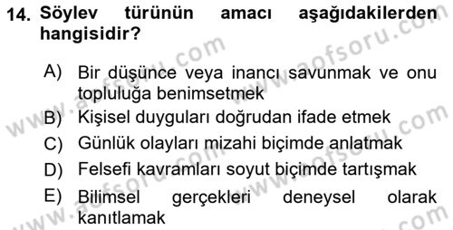 Cumhuriyet Dönemi Türk Nesri Dersi 2025 - 2026 Yılı (Final) Dönem Sonu Sınav Soruları 14. Soru