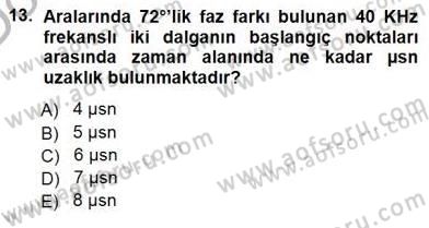Devre Analizi Dersi 2012 - 2013 Yılı (Final) Dönem Sonu Sınav Soruları 13. Soru