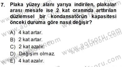 Devre Analizi Dersi 2013 - 2014 Yılı (Final) Dönem Sonu Sınav Soruları 7. Soru