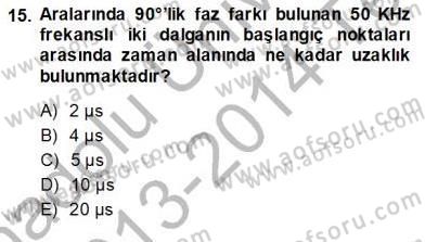 Devre Analizi Dersi 2013 - 2014 Yılı Tek Ders Sınav Soruları 15. Soru