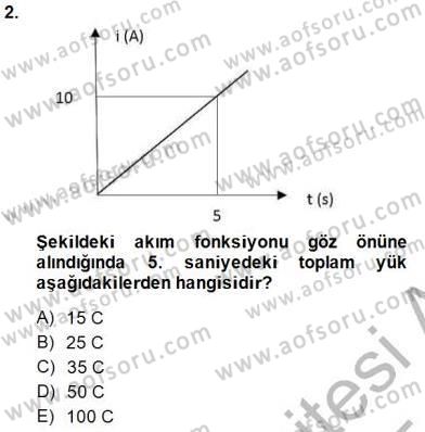 Devre Analizi Dersi 2014 - 2015 Yılı (Final) Dönem Sonu Sınav Soruları 2. Soru